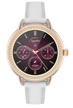 Smartwatch damski Garett Stella różowe złoto mesh AMOLED 1,1″ + biały pasek (1).jpg